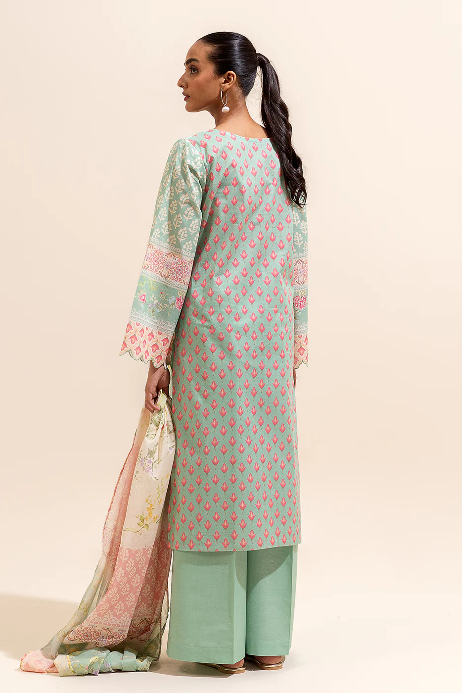 2 PIECE PRINTED LAWN SUIT-LAUREL LIGHT (UNSTITCHED) - Image 5