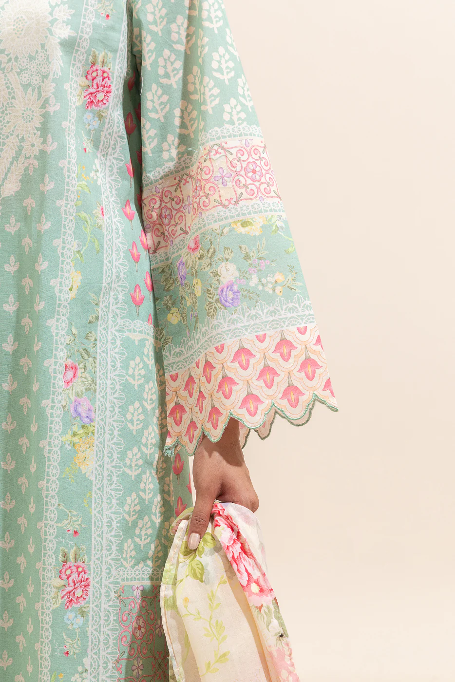 2 PIECE PRINTED LAWN SUIT-LAUREL LIGHT (UNSTITCHED) - Image 6