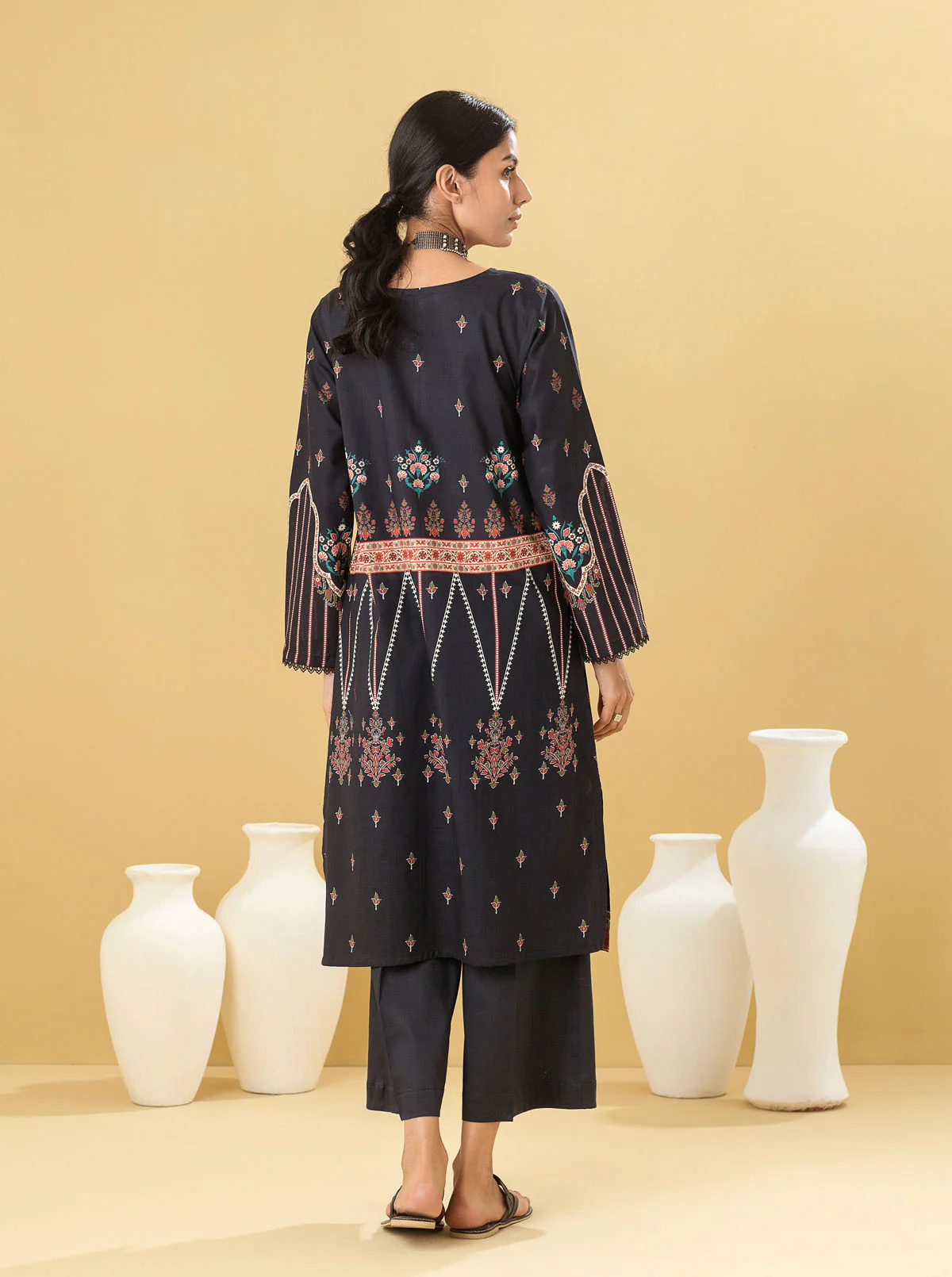 1 PIECE - PRINTED LAWN SHIRT - ETHEREAL BEAUTY - Image 4