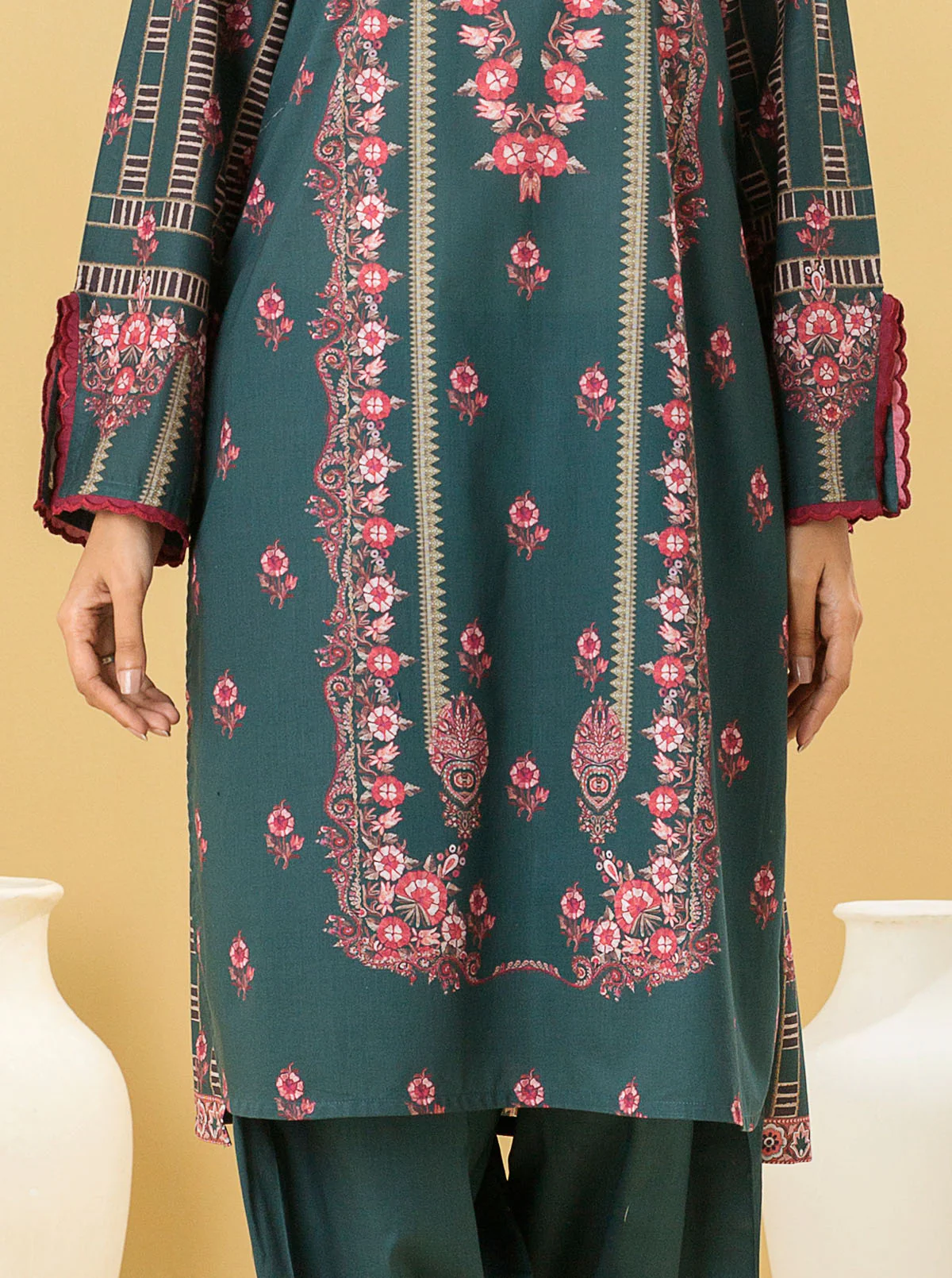 1 PIECE - PRINTED LAWN SHIRT - DREAMY HAZE - Image 2