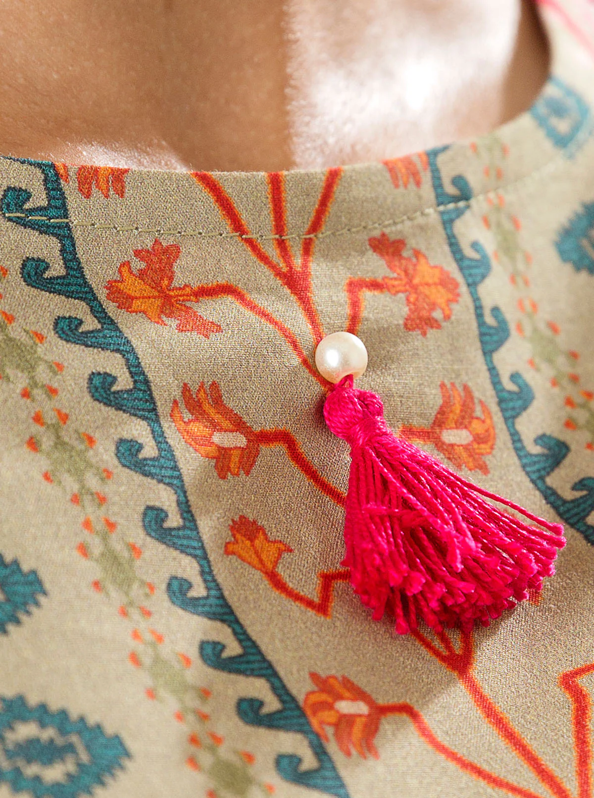 2 PIECE - PRINTED LAWN SUIT - ANTIQUE CRAFT - Image 3