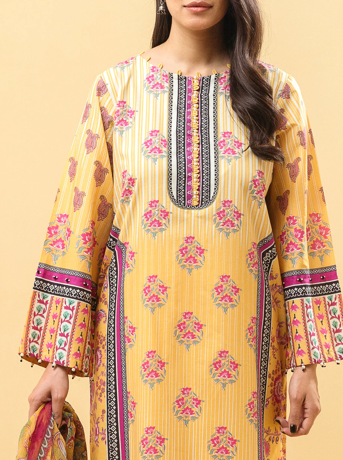 2 PIECE - PRINTED LAWN SUIT - FLORA FANTASIA - Image 4