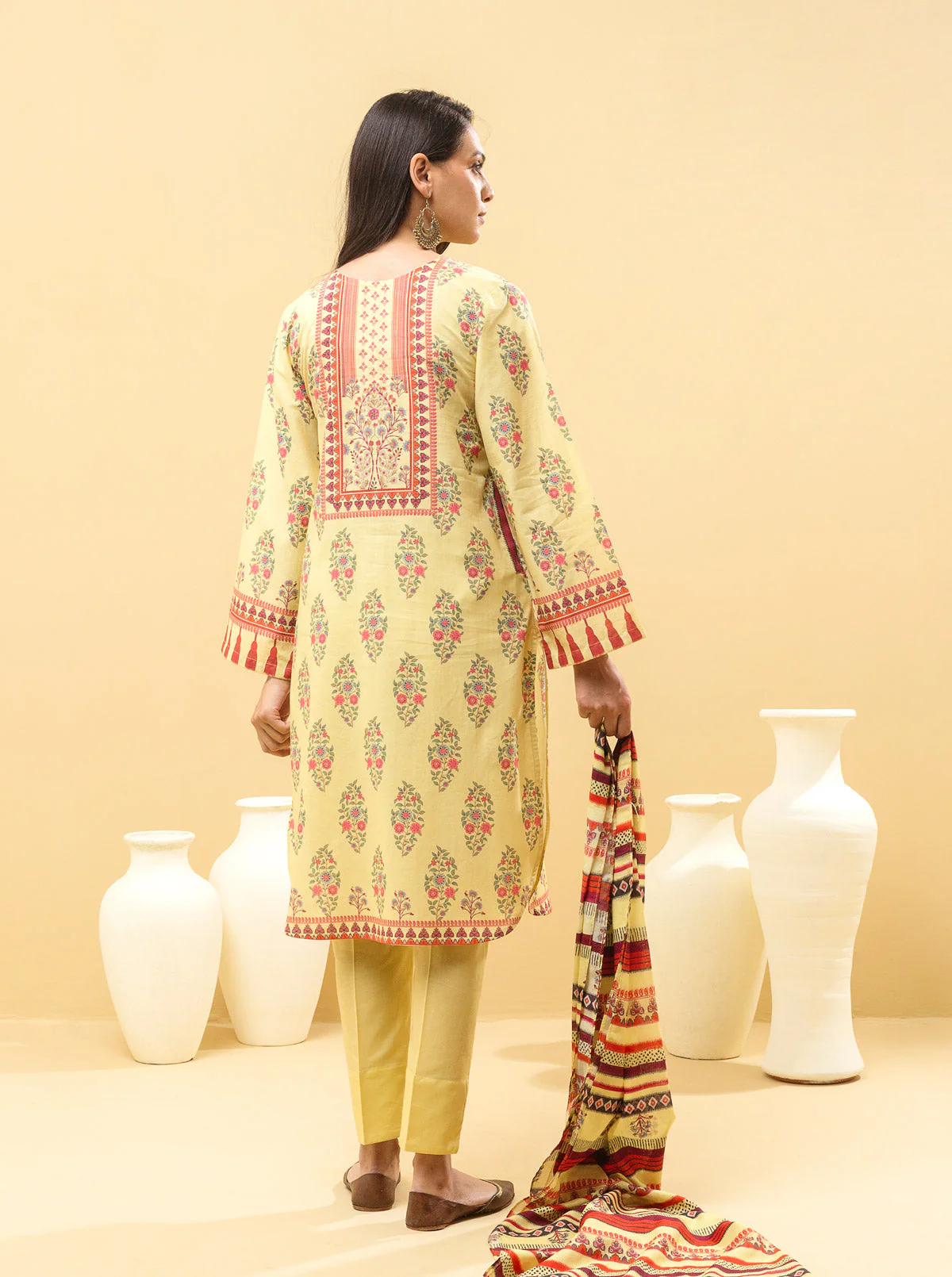 2 PIECE - PRINTED LAWN SUIT - BLOOMING OBSESSION - Image 6