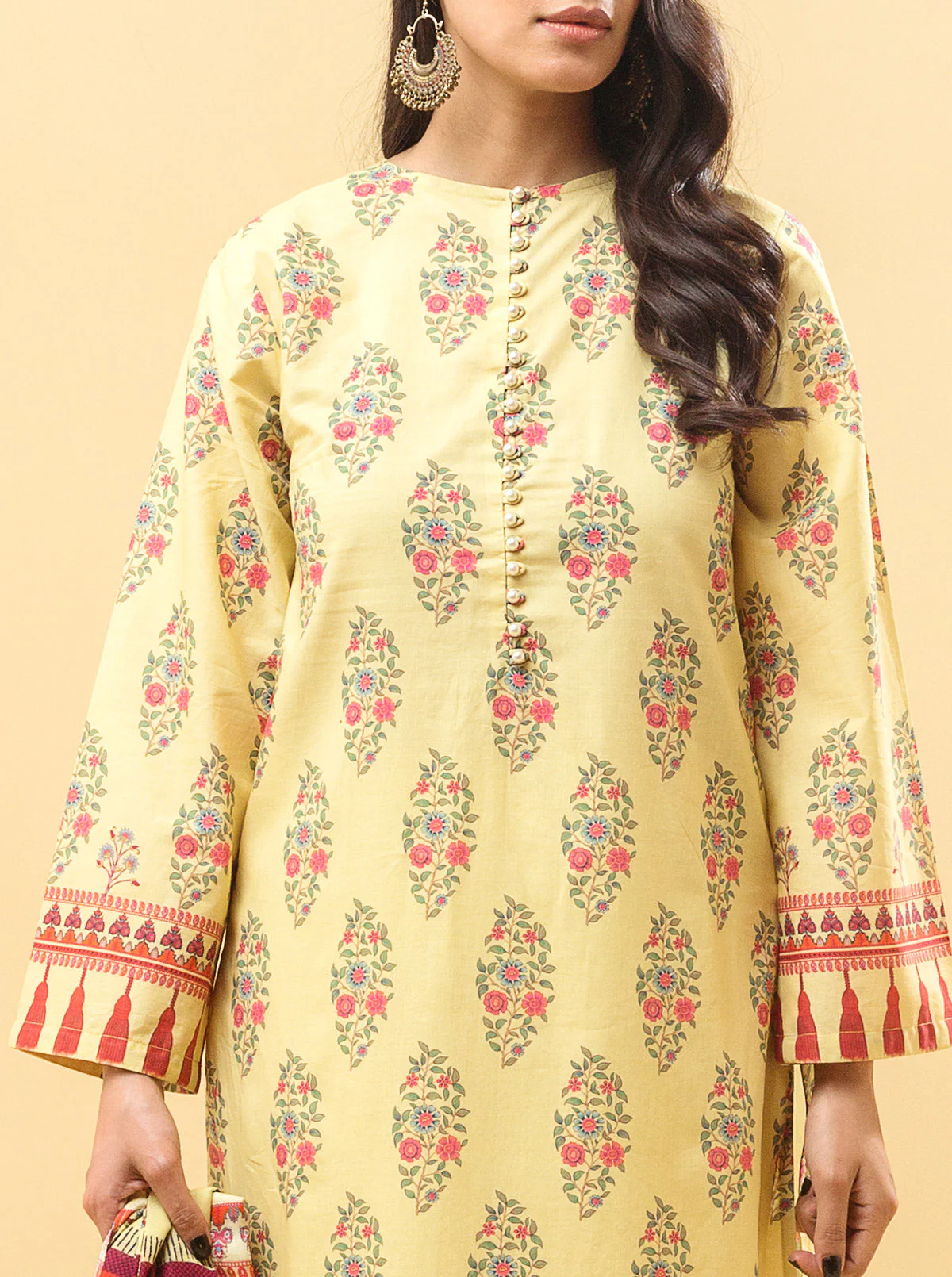 3 PIECE - PRINTED LAWN SUIT - BLOOMING OBSESSION - Image 5