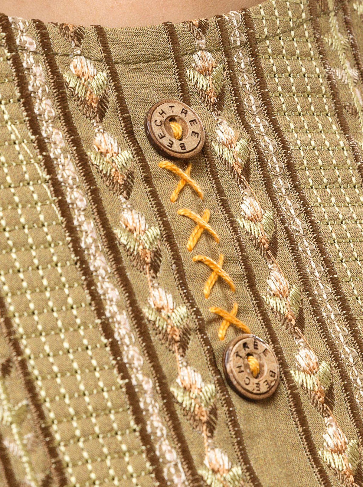3 PIECE - EMBROIDERED LAWN SUIT - MYSTIC VISTA - Image 5