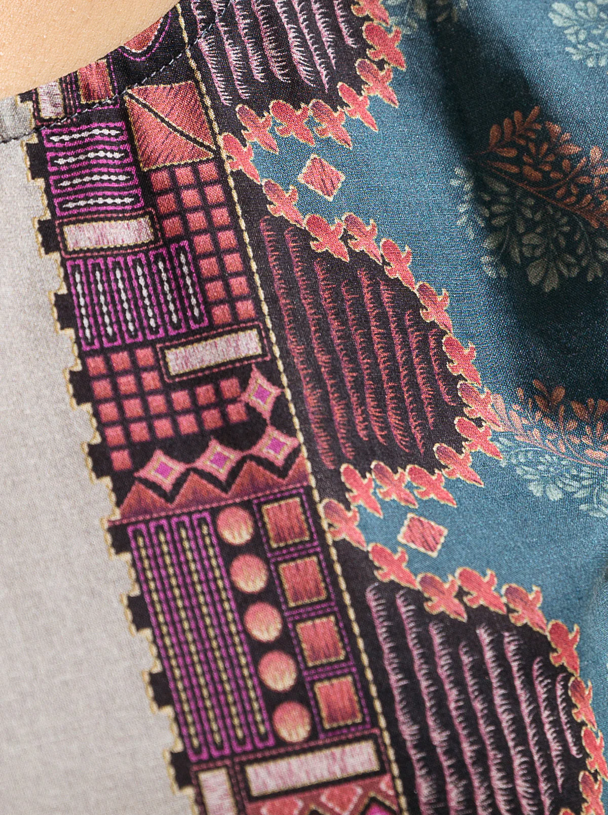 1 PIECE - PRINTED LAWN SHIRT - EDEN OF NIGHT - Image 3