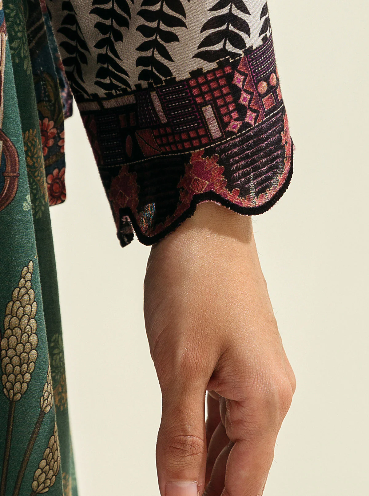 1 PIECE - PRINTED LAWN SHIRT - EDEN OF NIGHT - Image 4