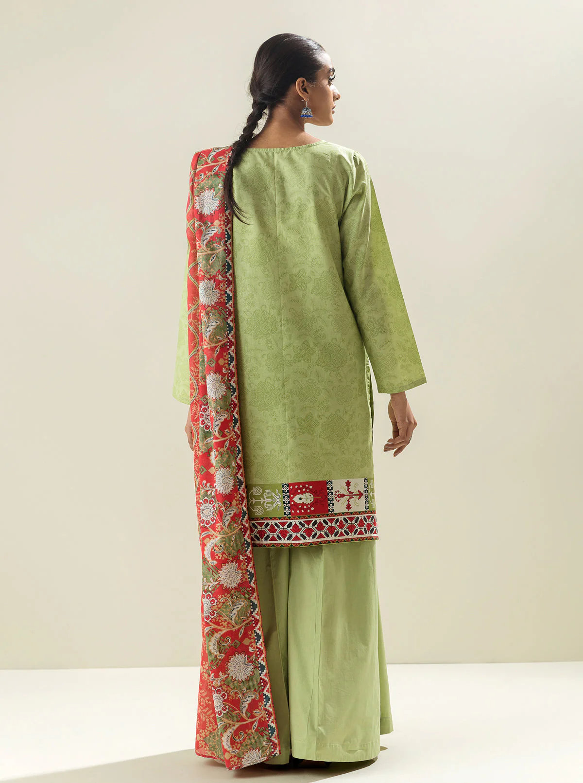 2 PIECE - EMBROIDERED LAWN SUIT - YOUTHFUL VIBRANCY - Image 4