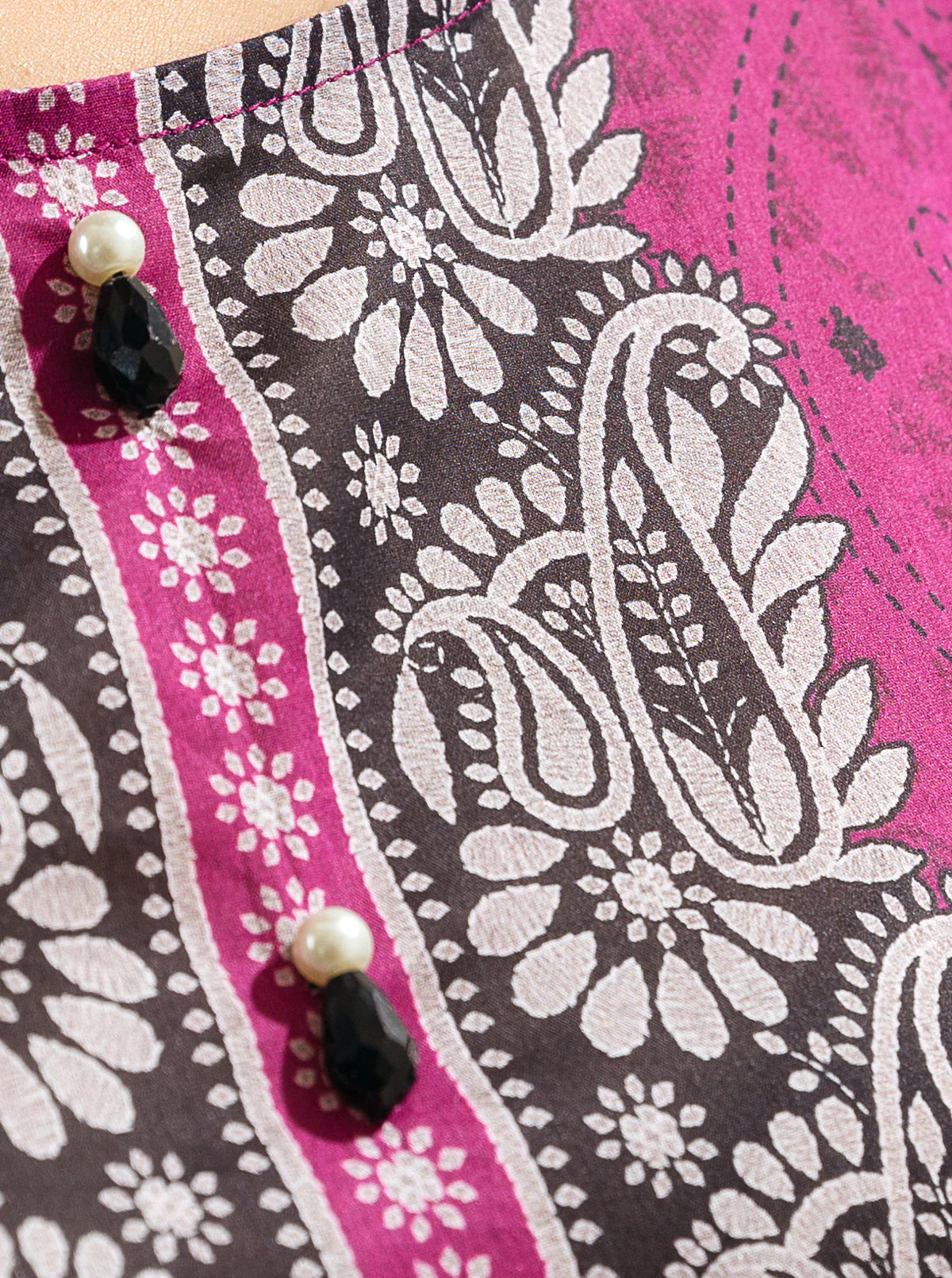 3 PIECE - PRINTED LAWN SUIT - DRAGON FRUIT DREAMS - Image 4