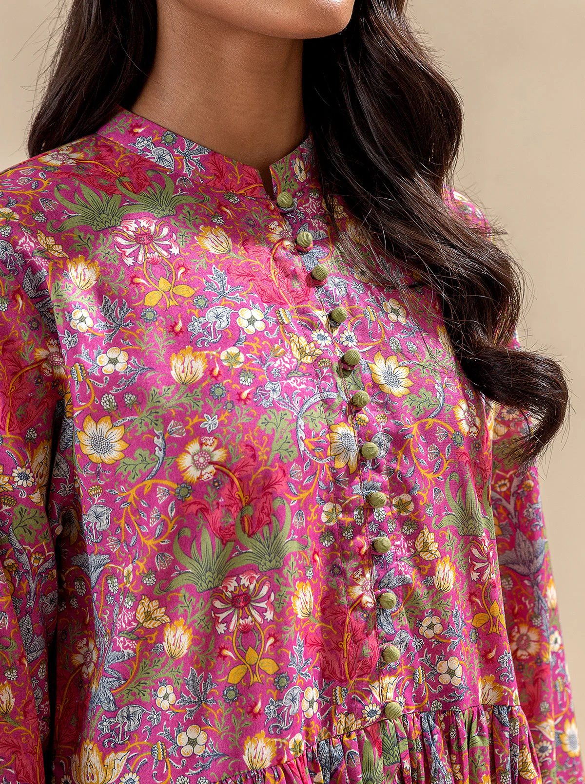 2 PIECE PRINTED LAWN SUIT-GARDEN MYSTIQUE (UNSTITCHED) - Image 2