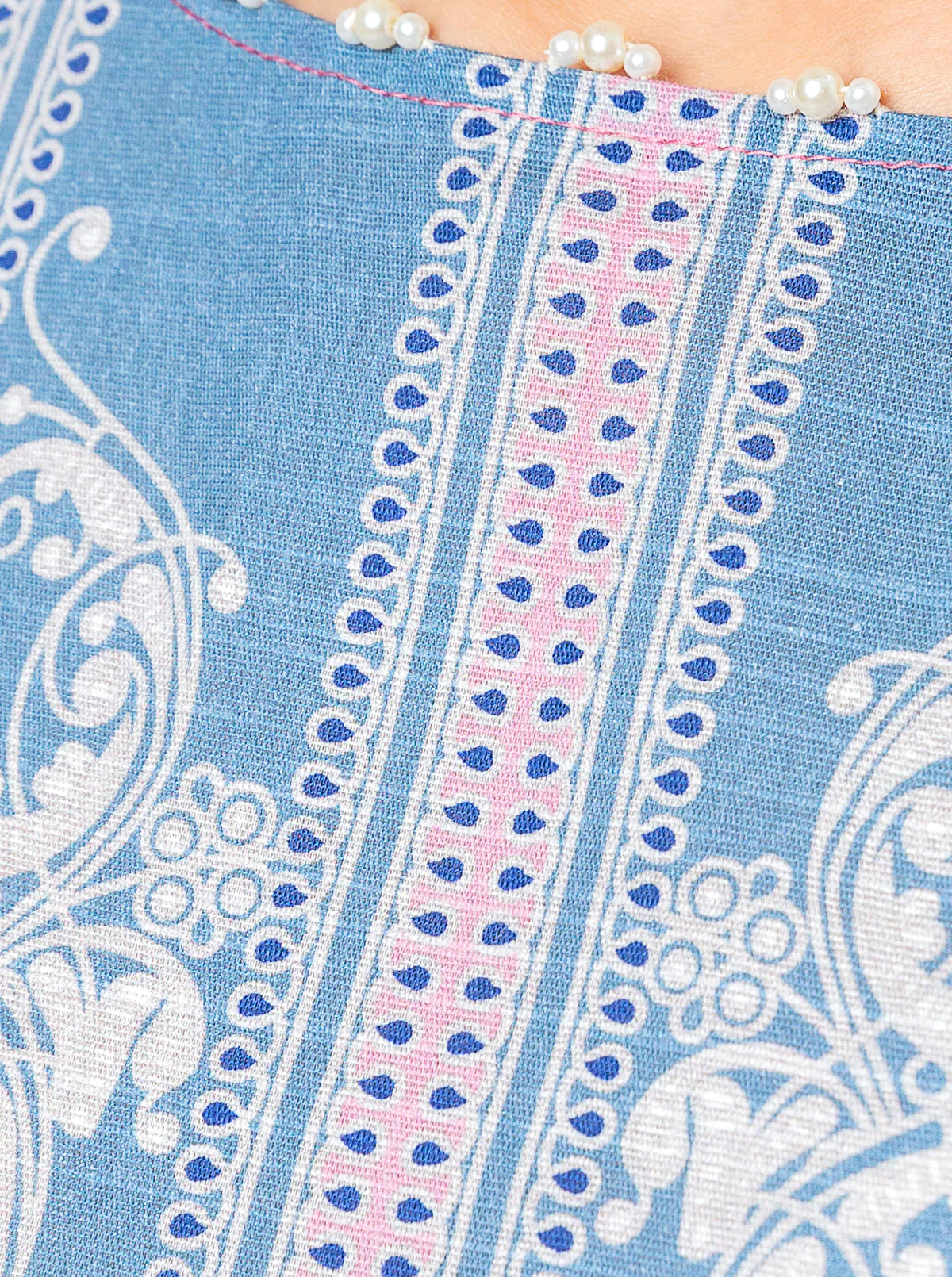 3 PIECE - PRINTED KHADDAR SUIT - ETHEREAL FLORAL - Image 4
