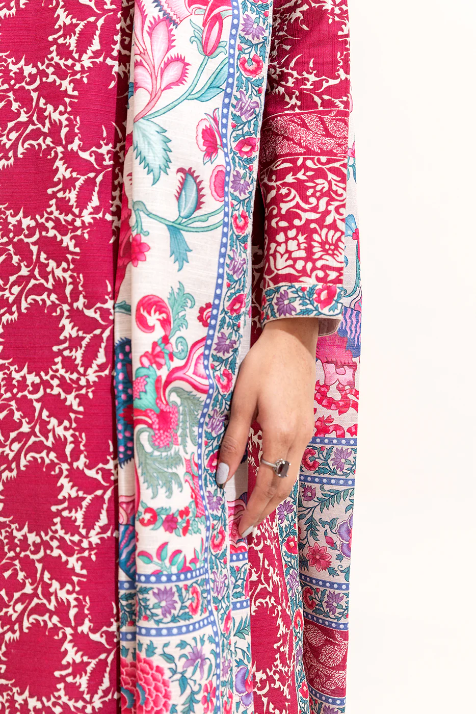 3 PIECE PRINTED KHADDAR SUIT-THISTLE GARDEN (UNSTITCHED) - Image 6