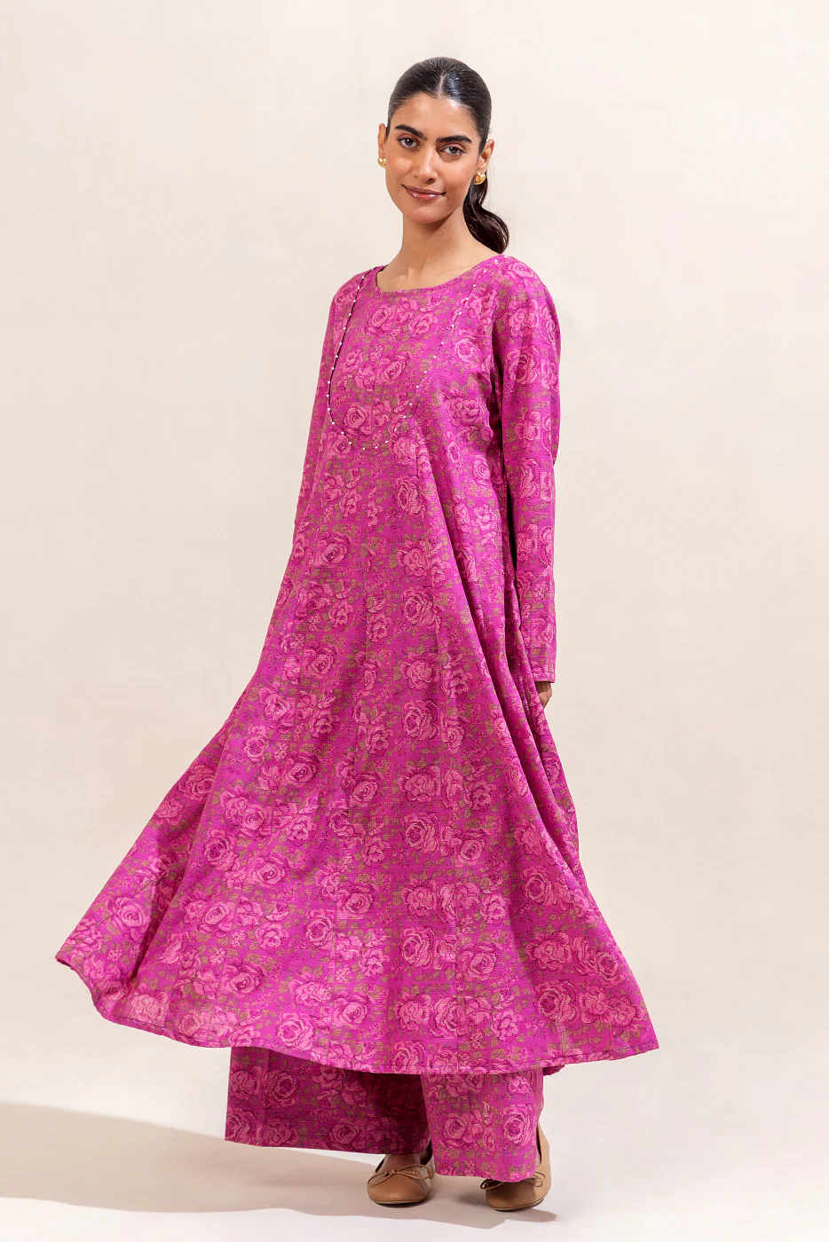 2 PIECE PRINTED KHADDAR SUIT-ROSETTE RUSH (UNSTITCHED) - Image 2
