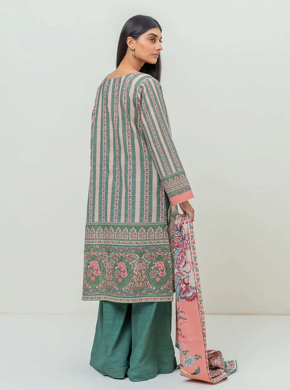 2 PIECE PRINTED KHADDAR SUIT-LINEAGE LEAF (UNSTITCHED) - Image 3
