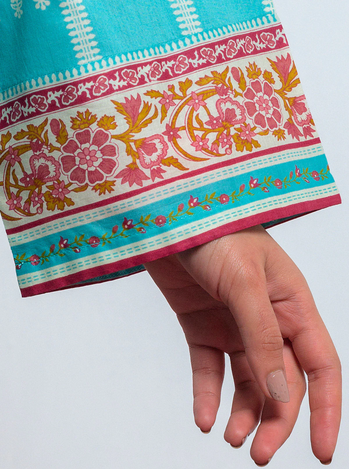 3 PIECE - PRINTED LAWN SUIT - WONDER BLUSH - Image 6