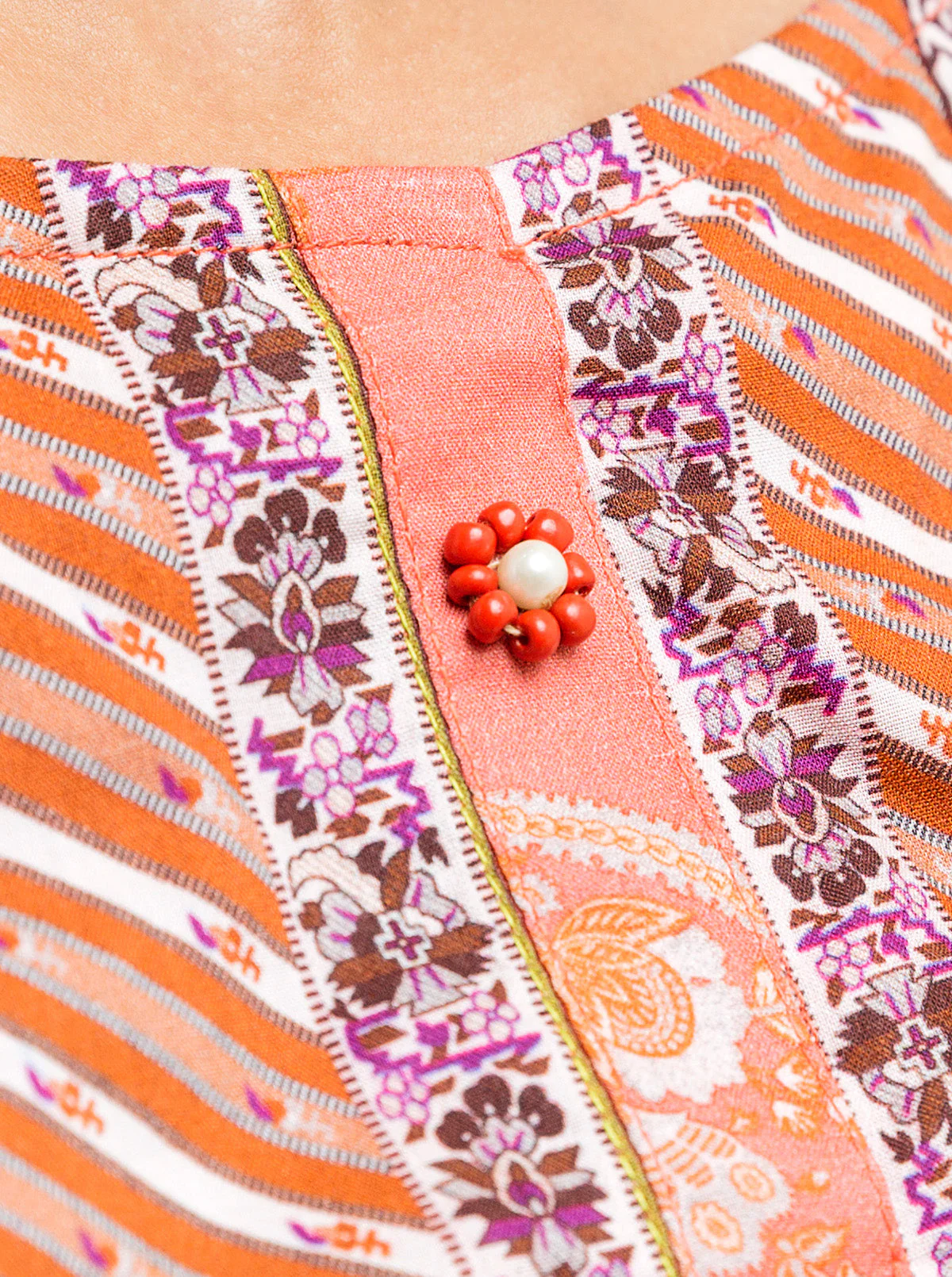 2 PIECE - PRINTED LAWN SUIT - CORAL HAZE - Image 3