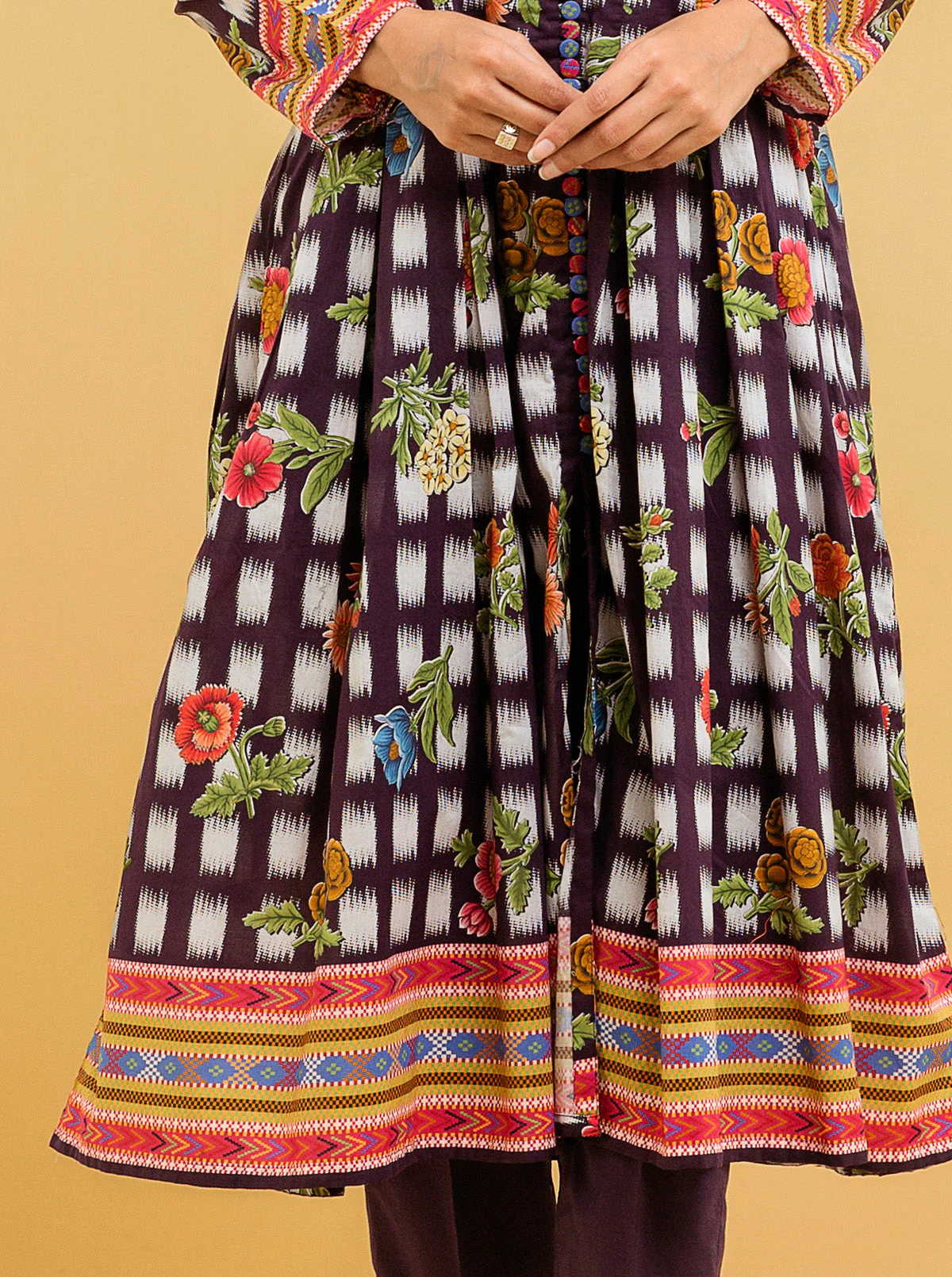 2 PIECE - PRINTED LAWN SUIT - ALLURE FLORA - Image 2