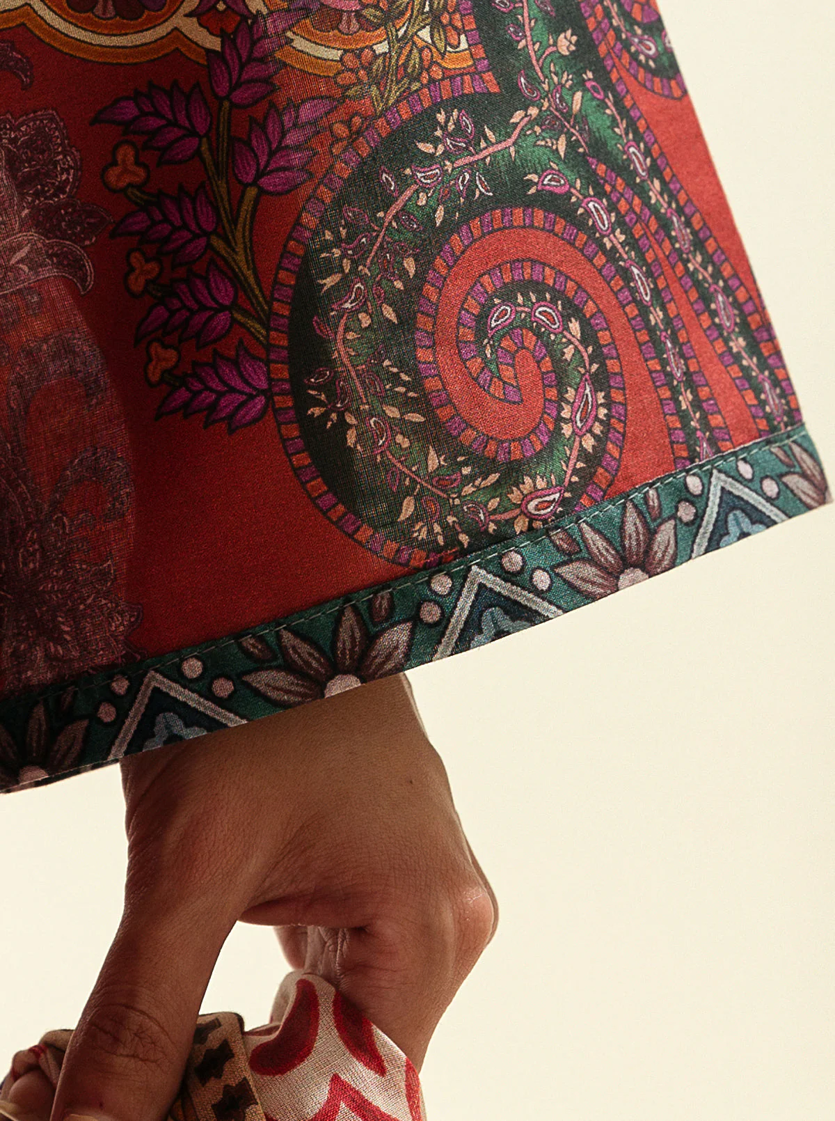 3 PIECE - PRINTED LAWN SUIT - FIRE WHIRL - Image 4