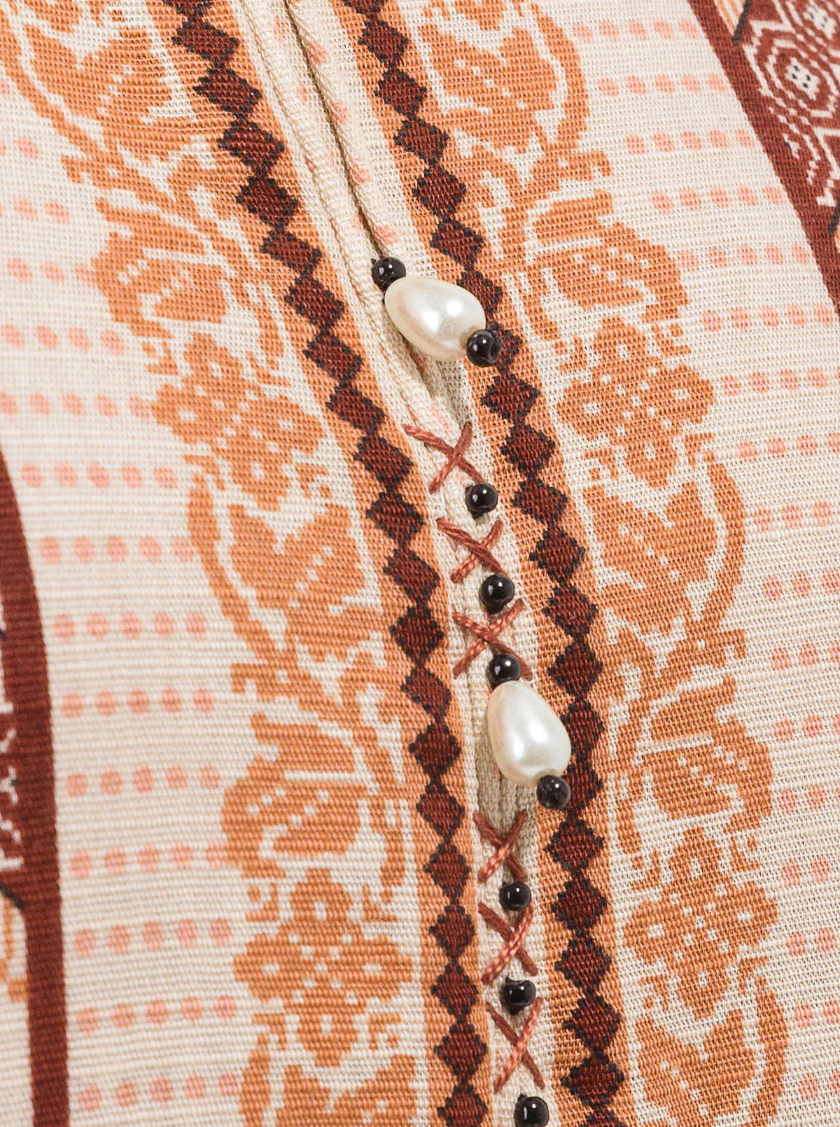 3 PIECE - PRINTED KHADDAR SUIT - HAZEL BEIGE - Image 5