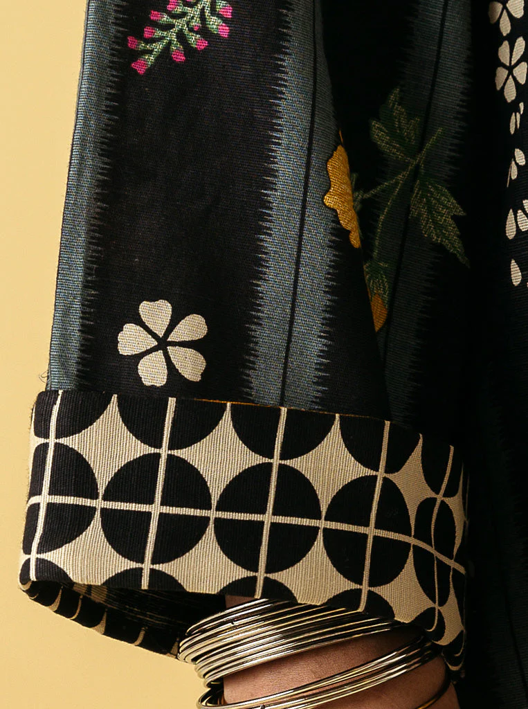 2 PIECE - PRINTED KHADDAR SUIT - MIDNIGHT BLOOM - Image 4