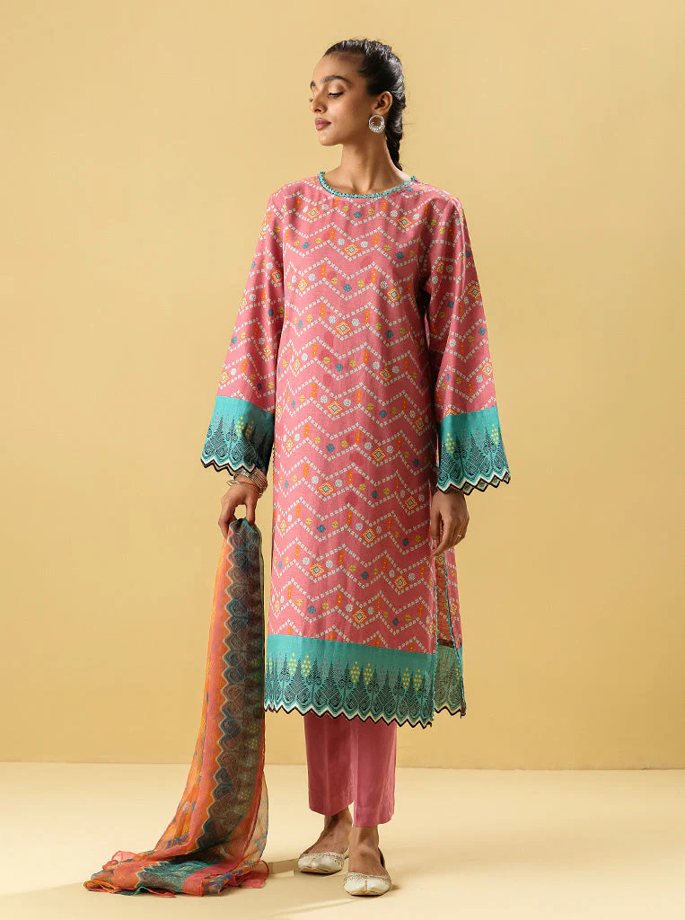 3 PIECE - PRINTED KHADDAR SUIT - REMOSE - Image 2