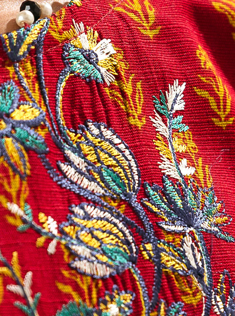 3 PIECE - EMBROIDERED  KHADDAR SUIT - FLORAL SYMNITY - Image 3