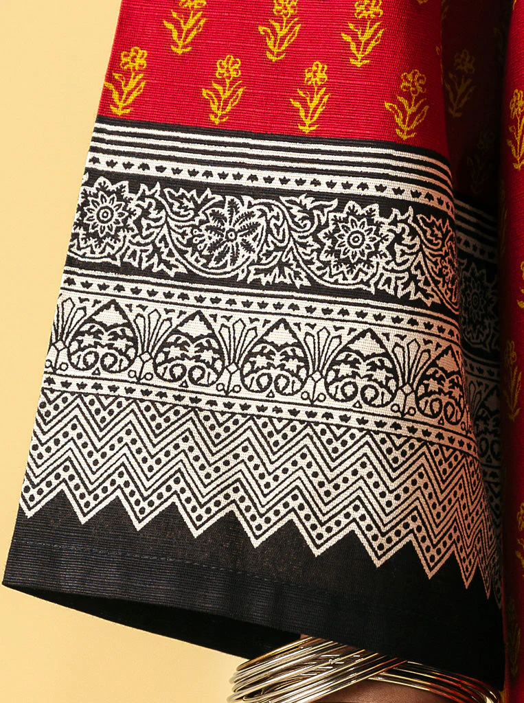 3 PIECE - EMBROIDERED  KHADDAR SUIT - FLORAL SYMNITY - Image 4