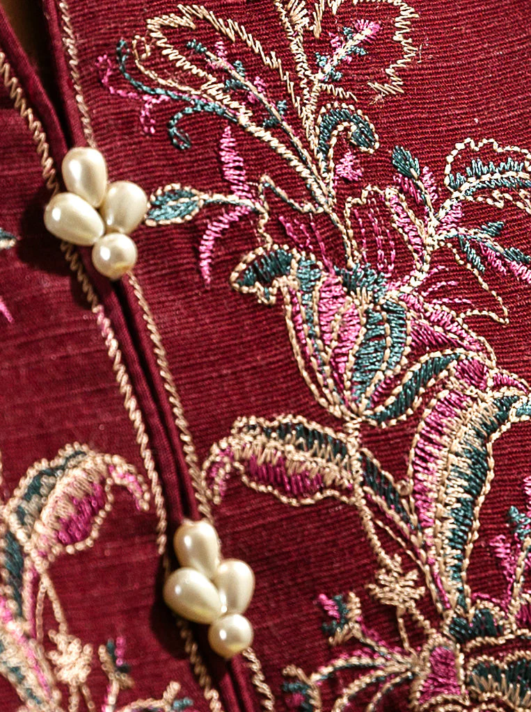 3 PIECE - EMBROIDERED  KHADDAR SUIT - RUBY RADIANCE - Image 4