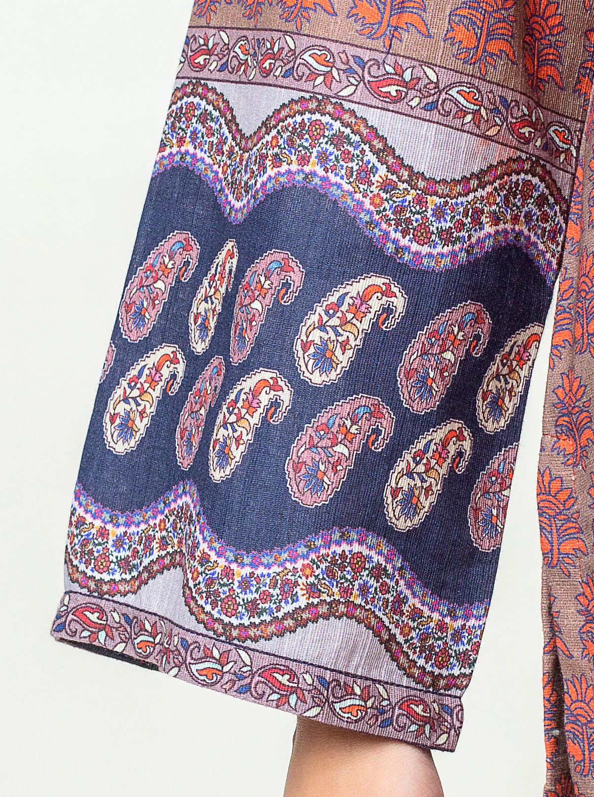 1 PIECE - PRINTED KHADDAR SHIRT - EARTHLY SYMMETRY - Image 4
