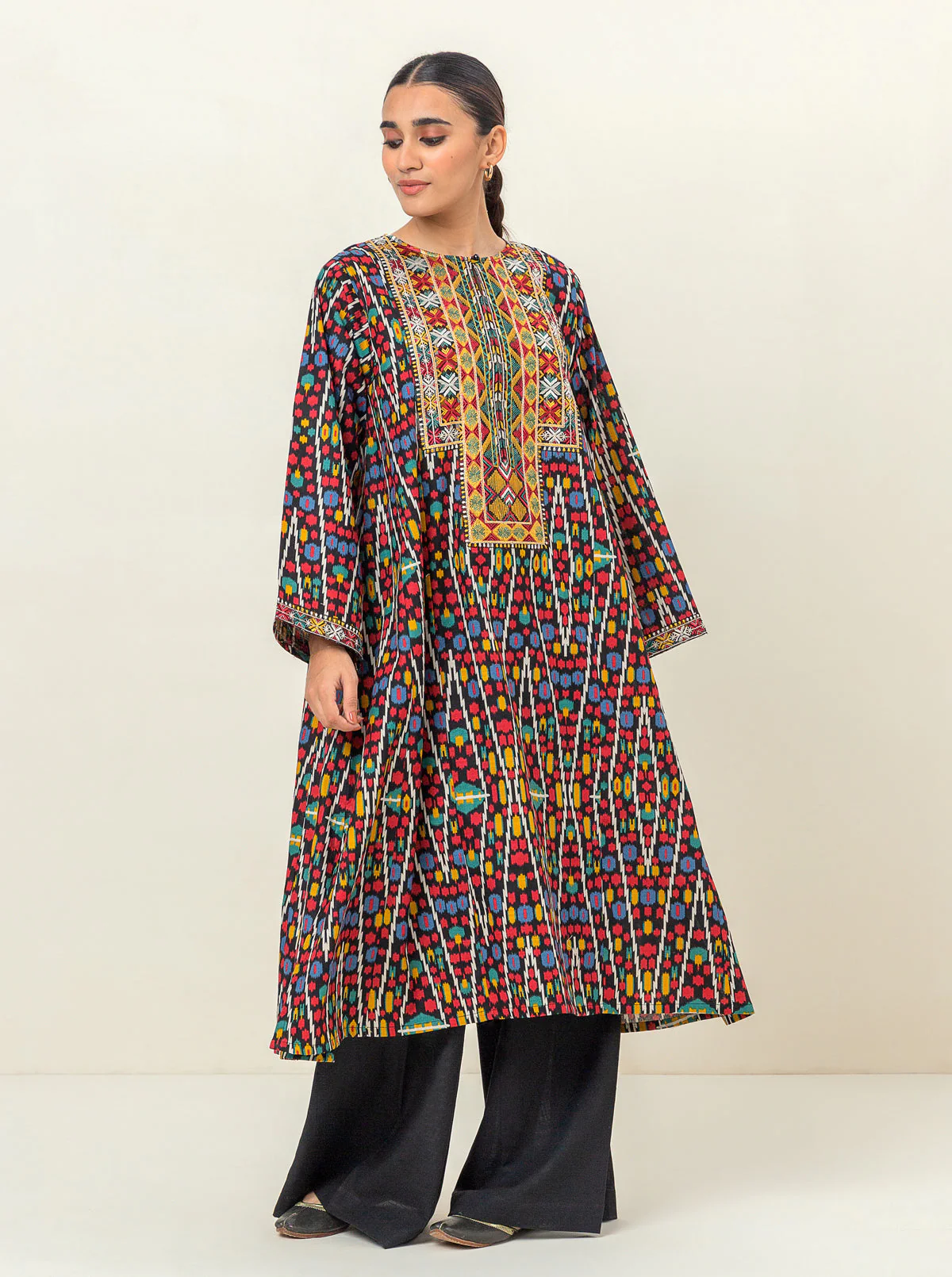 2 PIECE - EMBROIDERED KHADDAR SUIT - MYSTIQUE MISTICA - Image 2