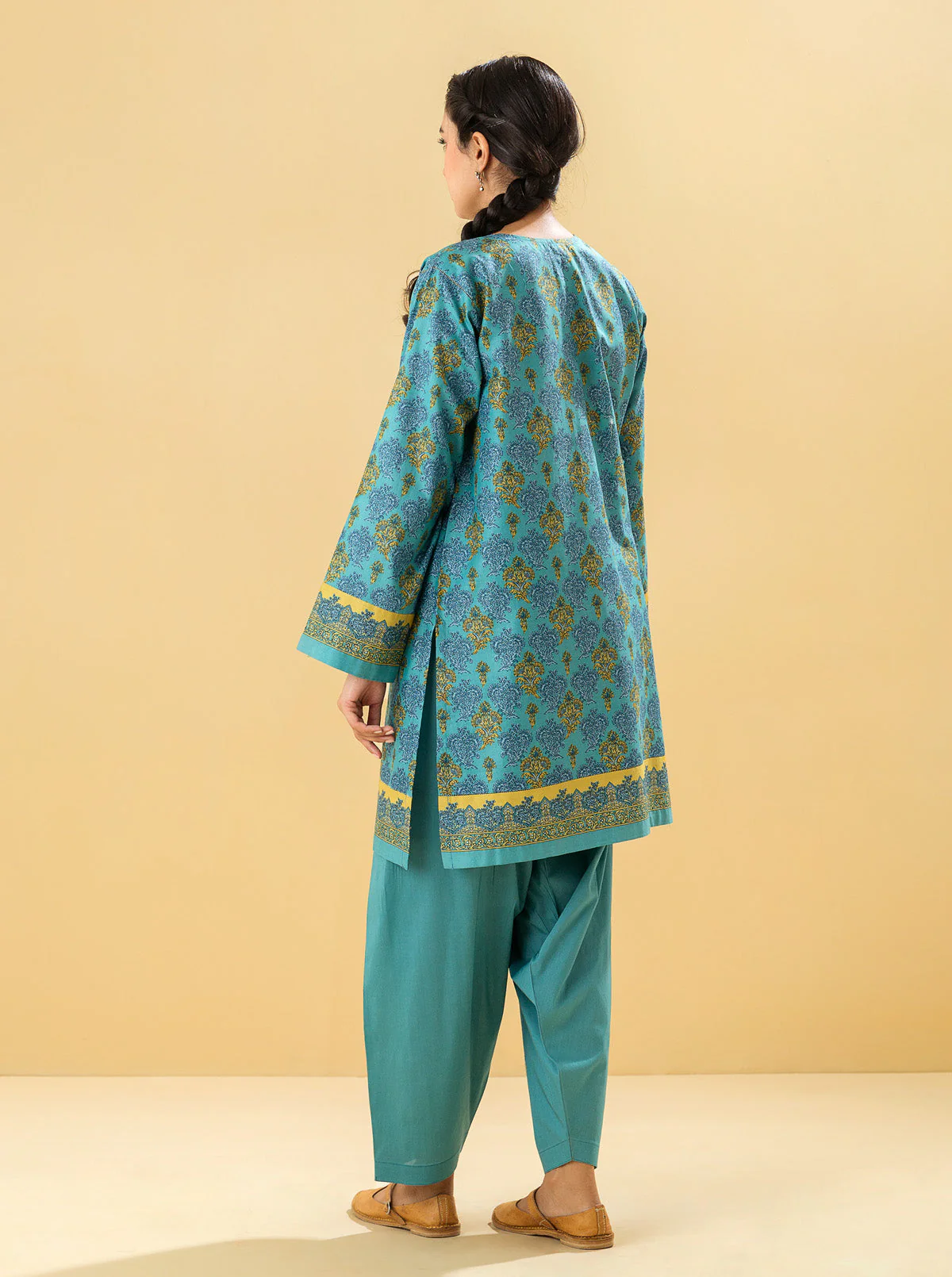 2 PIECE - PRINTED LAWN SUIT - IDYLLIC ISLE - Image 3