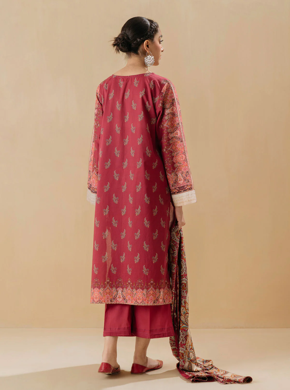 2 PIECE - PRINTED LAWN SUIT - URBAN PAISLEY - Image 4