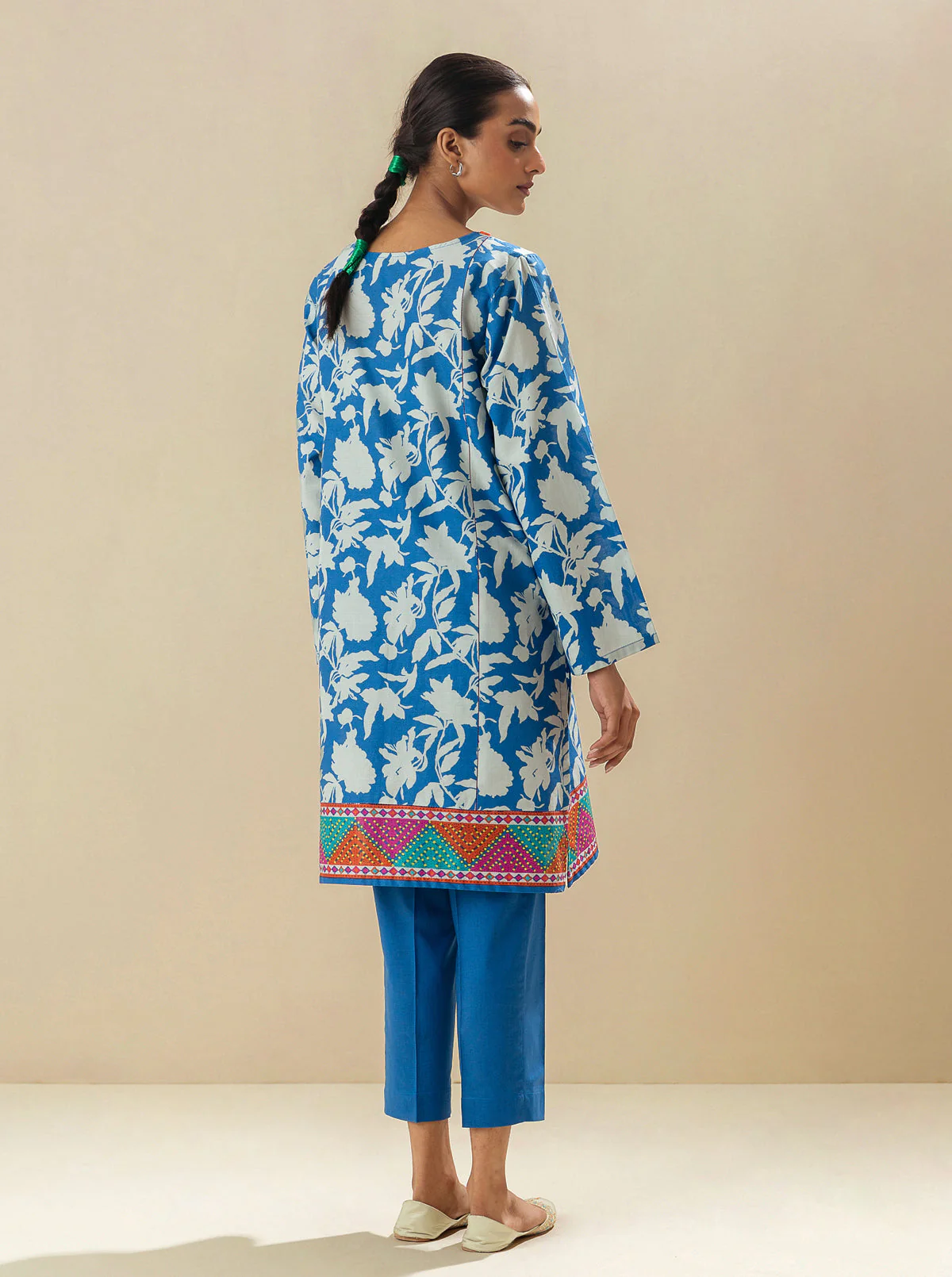 1 PIECE - PRINTED LAWN SHIRT - TIDE MYSTIQUE - Image 2