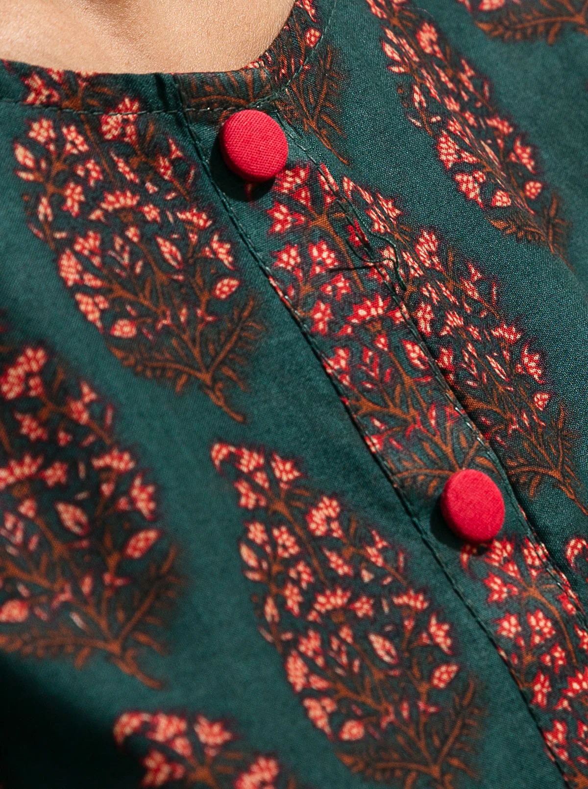1 PIECE - PRINTED  LAWN SHIRT - DARK VENTURE - Image 4