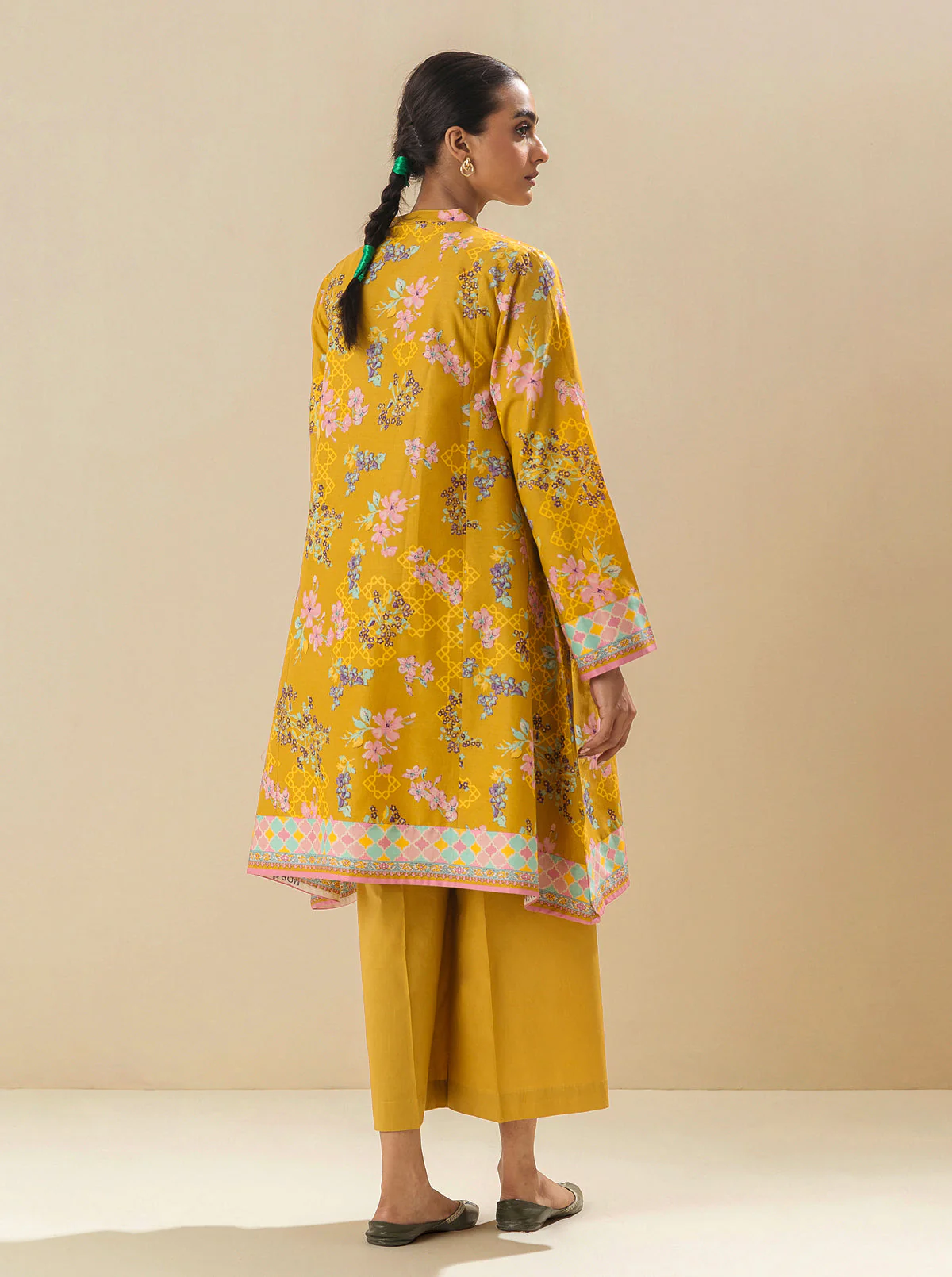 1 PIECE - PRINTED LAWN SHIRT - PRAIRIE SAND - Image 3