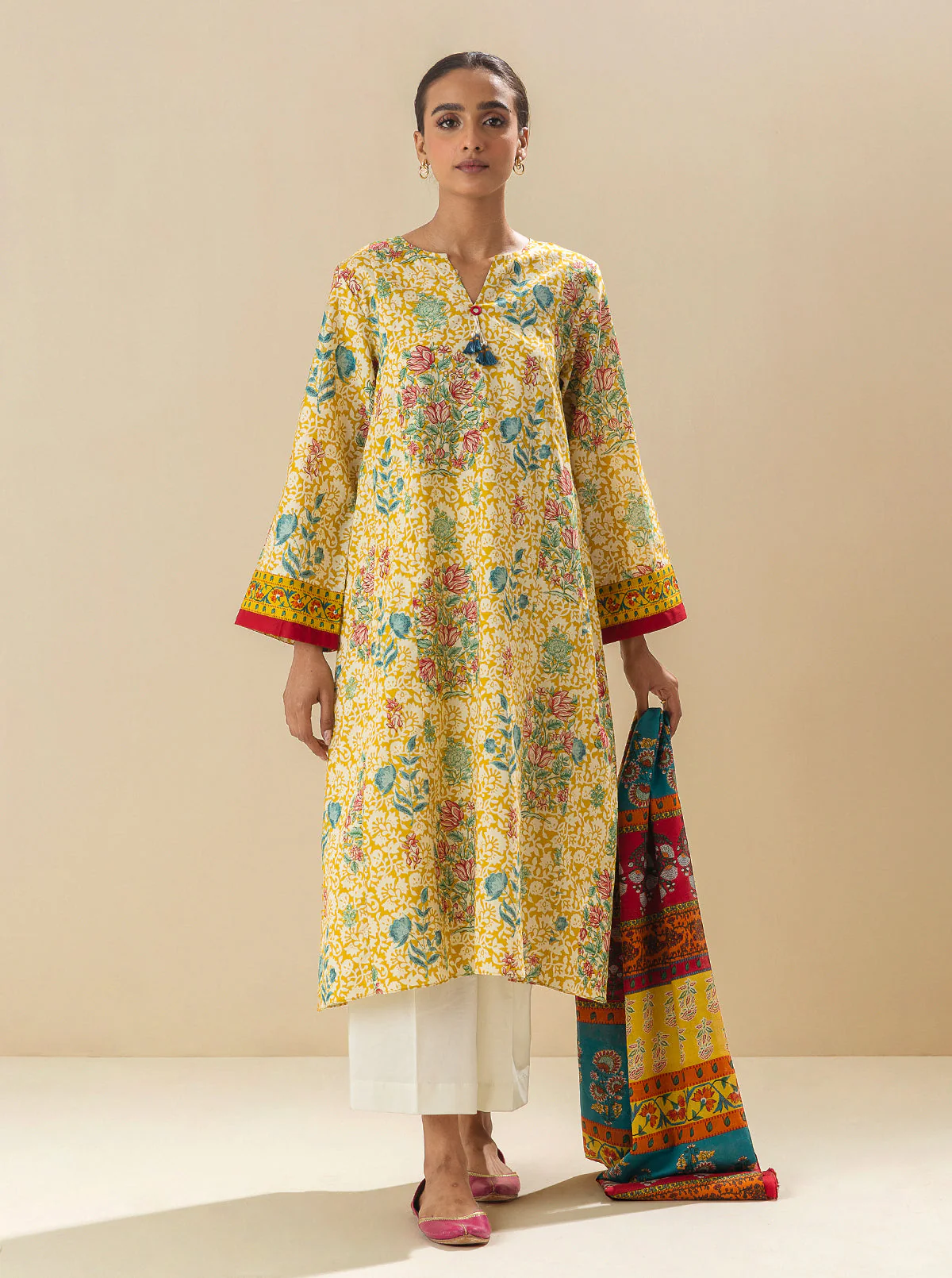 2 PIECE - PRINTED LAWN SUIT - SAHARA MIRAGE - Image 2