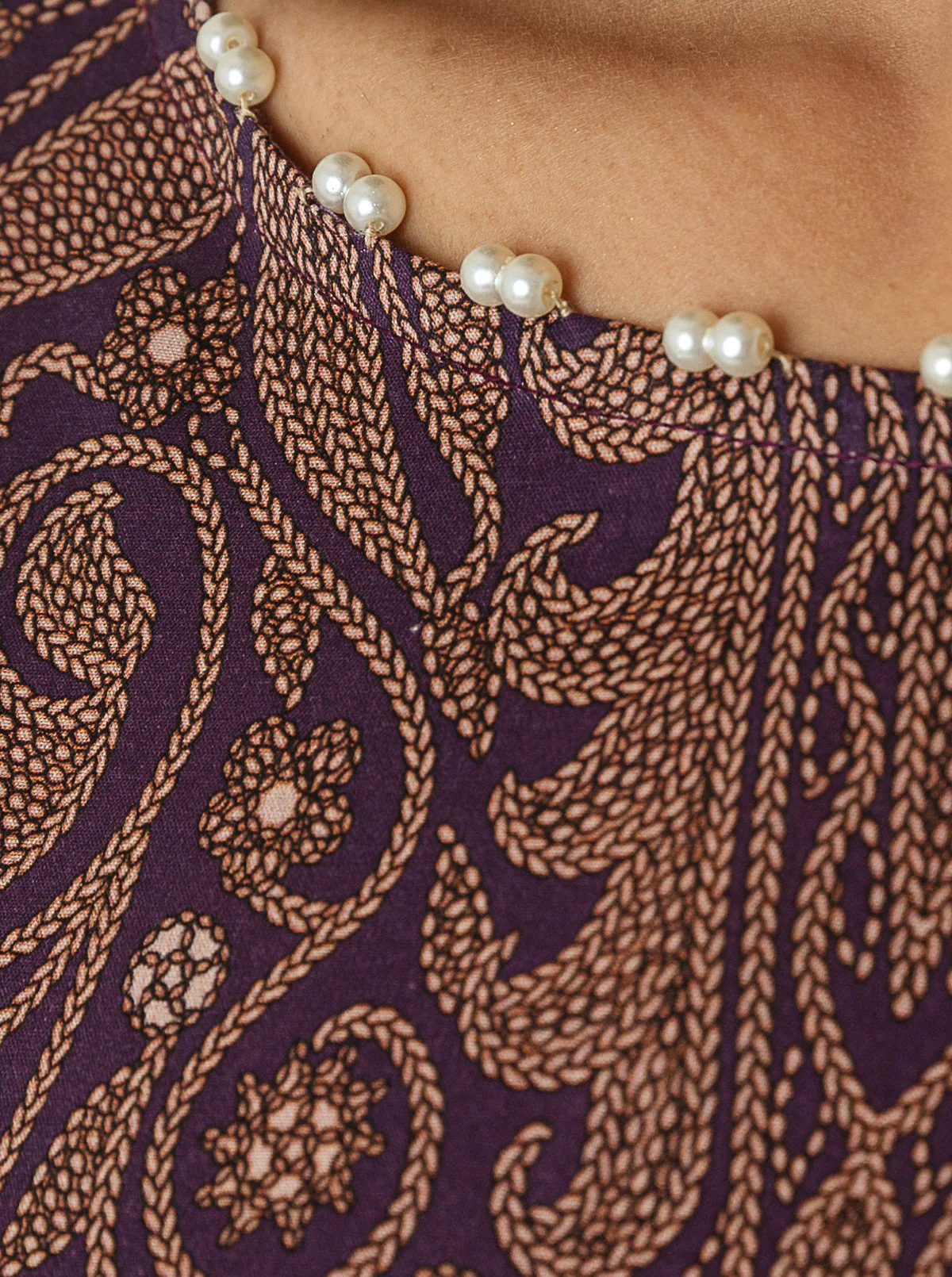 3 PIECE - PRINTED LAWN SUIT - VIVID LILACS - Image 3
