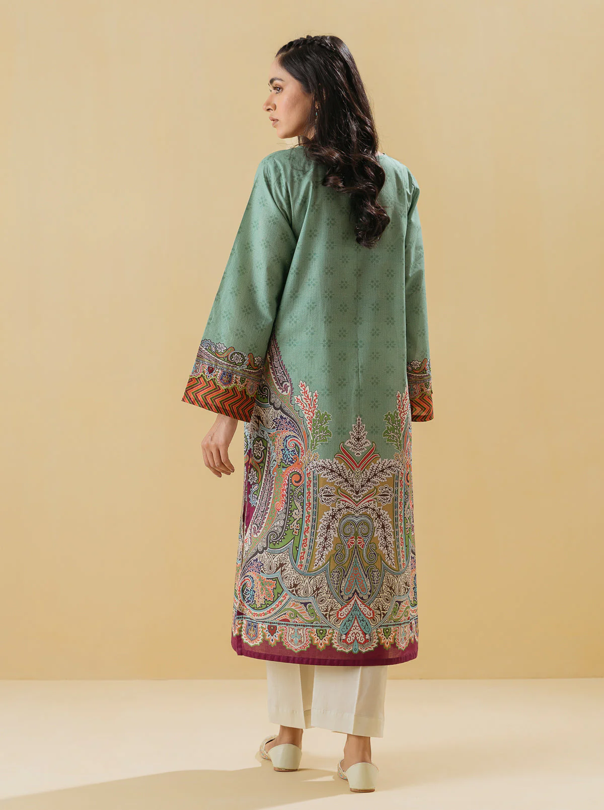 1 PIECE - PRINTED LAWN SHIRT - ENCHANTED PAISLEY - Image 4