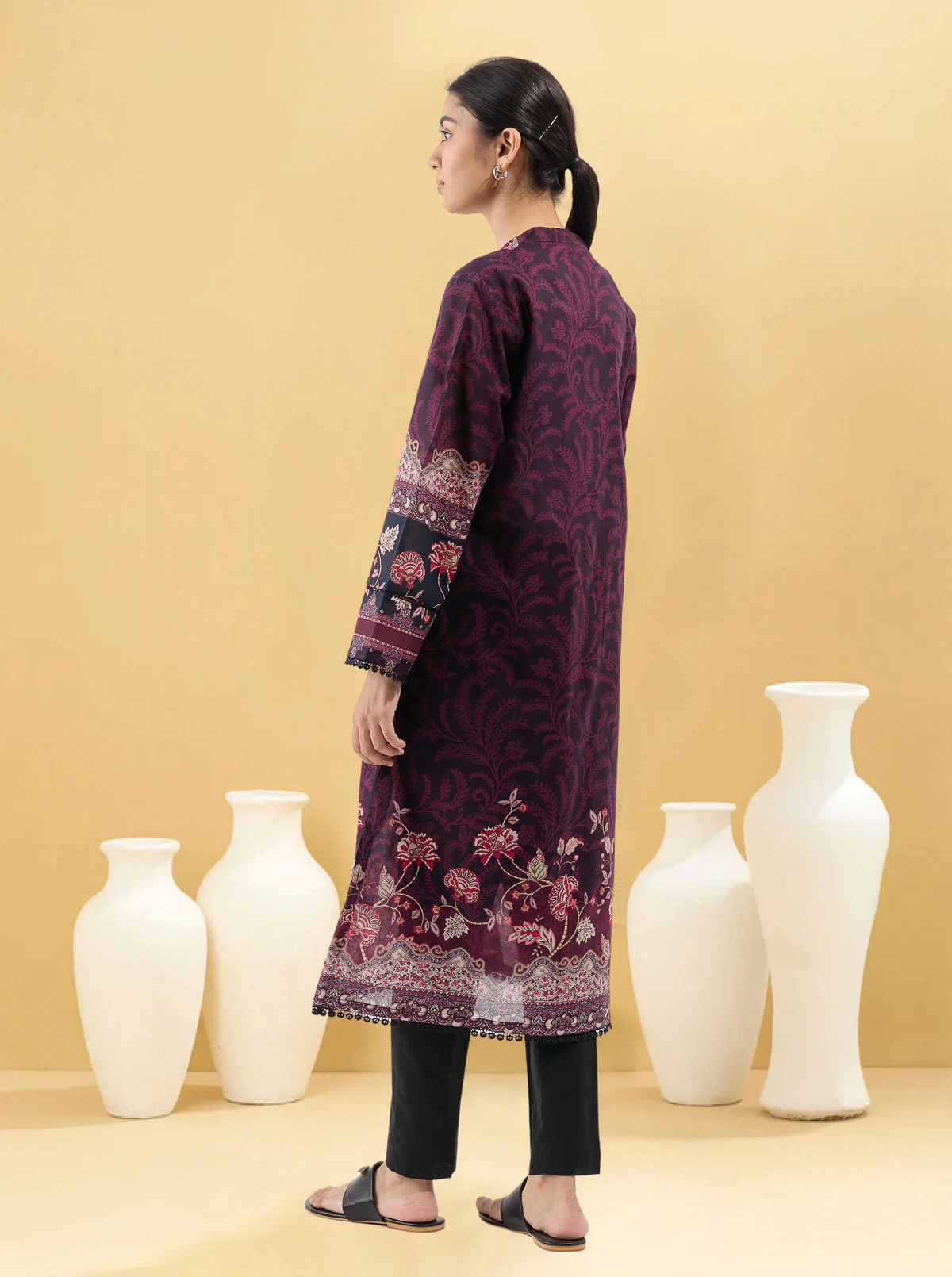 1 PIECE - PRINTED LAWN SHIRT - CHINTZ CHIC - Image 3