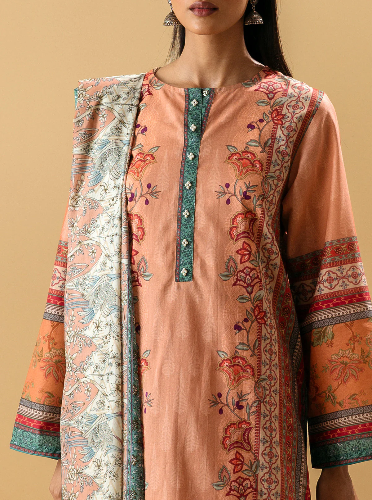3 PIECE - PRINTED LAWN SUIT - FLORAL CANDY - Image 2