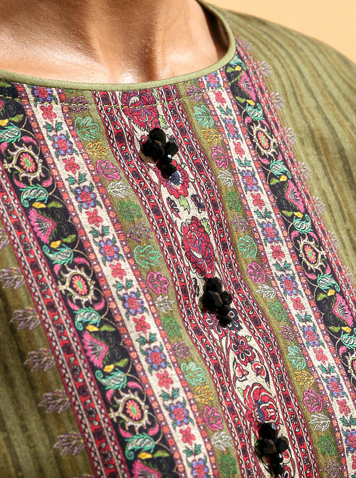 3 PIECE - PRINTED LAWN SUIT - GRACE GLORIA - Image 3