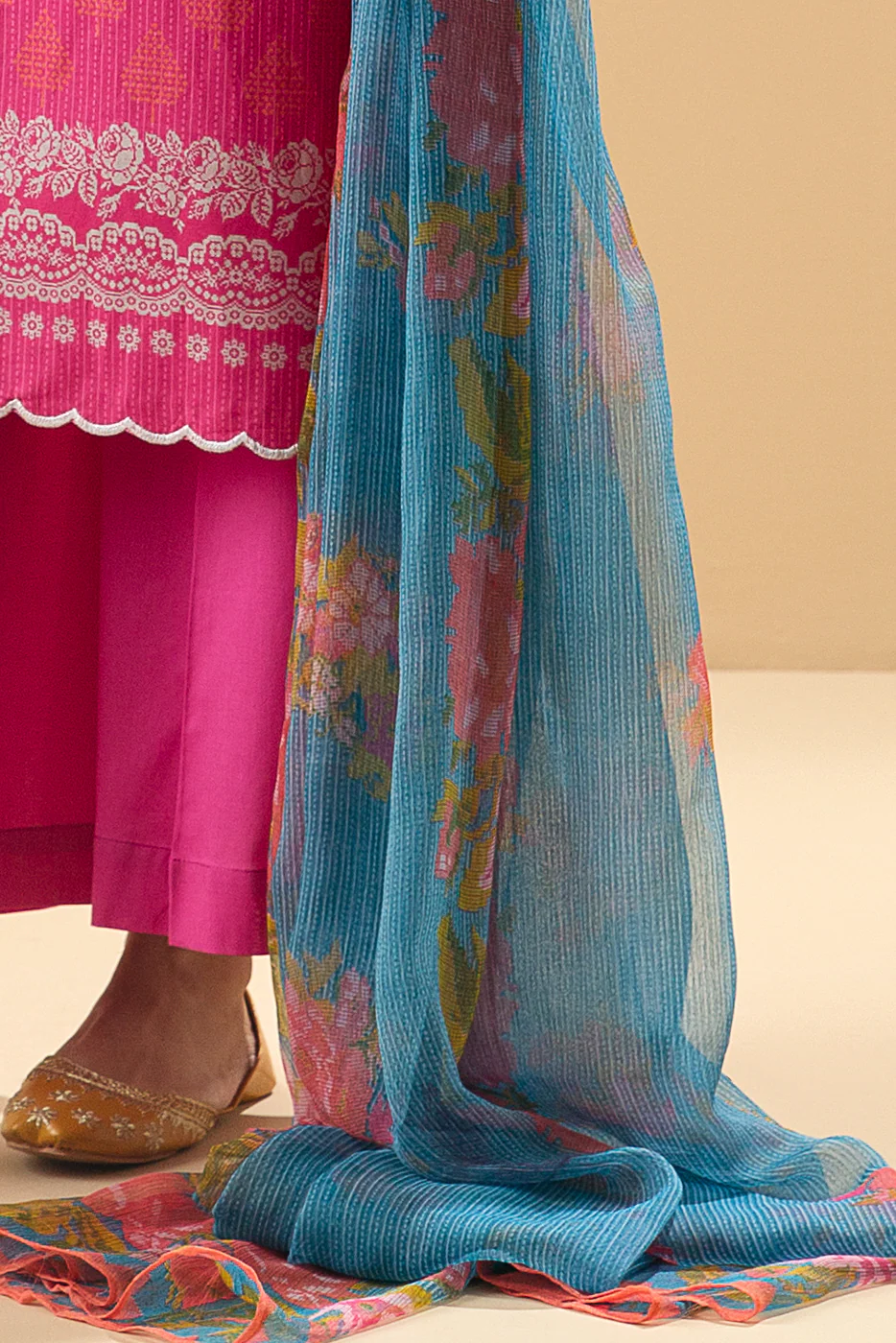3 PIECE - PRINTED LAWN SUIT - ENCHANTED CAMELLIA - Image 3