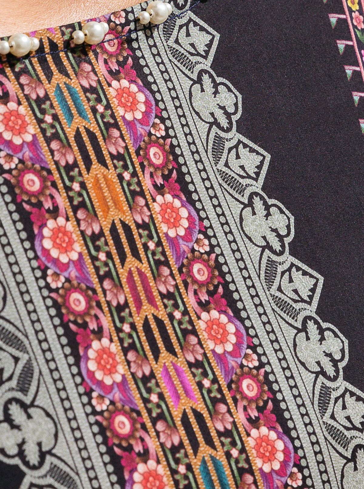 1 PIECE - PRINTED LAWN SHIRT - SALSA CULTURE - Image 3