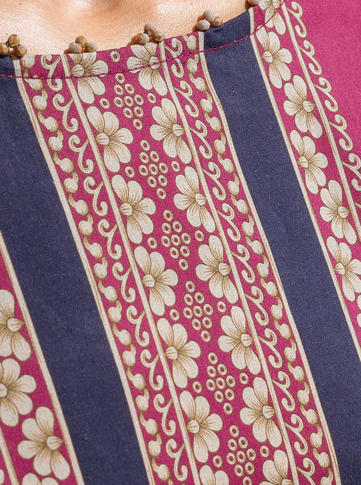 1 PIECE - PRINTED LAWN SHIRT - GRAPE FLAMBZ - Image 3
