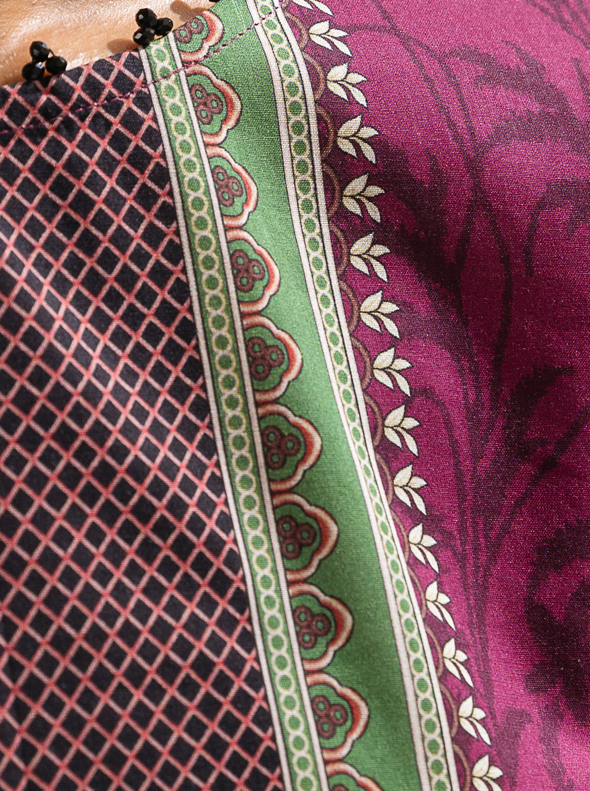 1 PIECE - PRINTED LAWN SHIRT - GRAPE FANTASY - Image 3