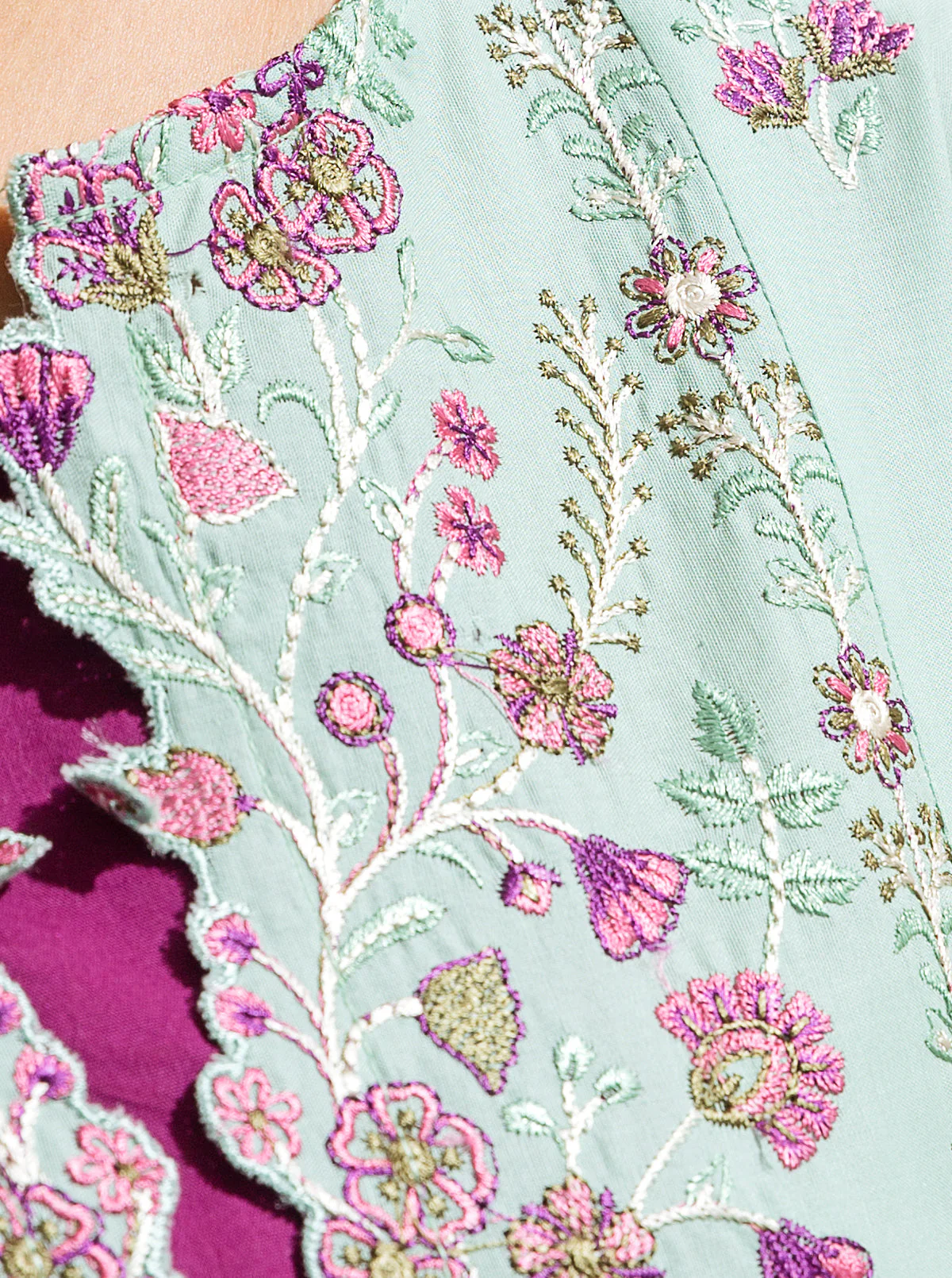3 PIECE - EMBROIDERED LAWN SUIT - POLYNYA SEASON - Image 2