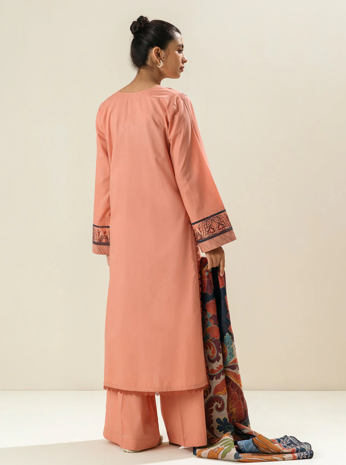 3 PIECE - EMBROIDERED LAWN SUIT - WILD FLOWER HEAVEN - Image 2