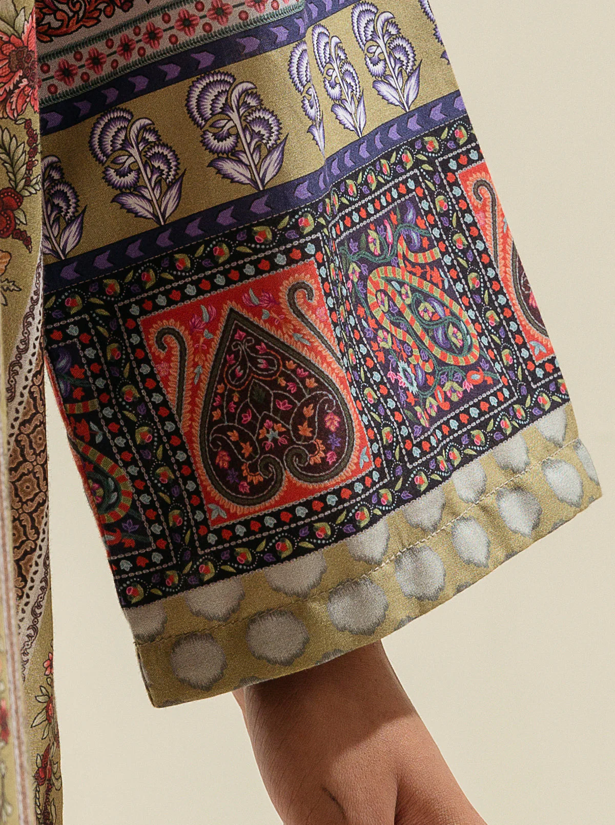 1 PIECE PRINTED LAWN SHIRT-OPALINE TREES (UNSTITCHED) - Image 3