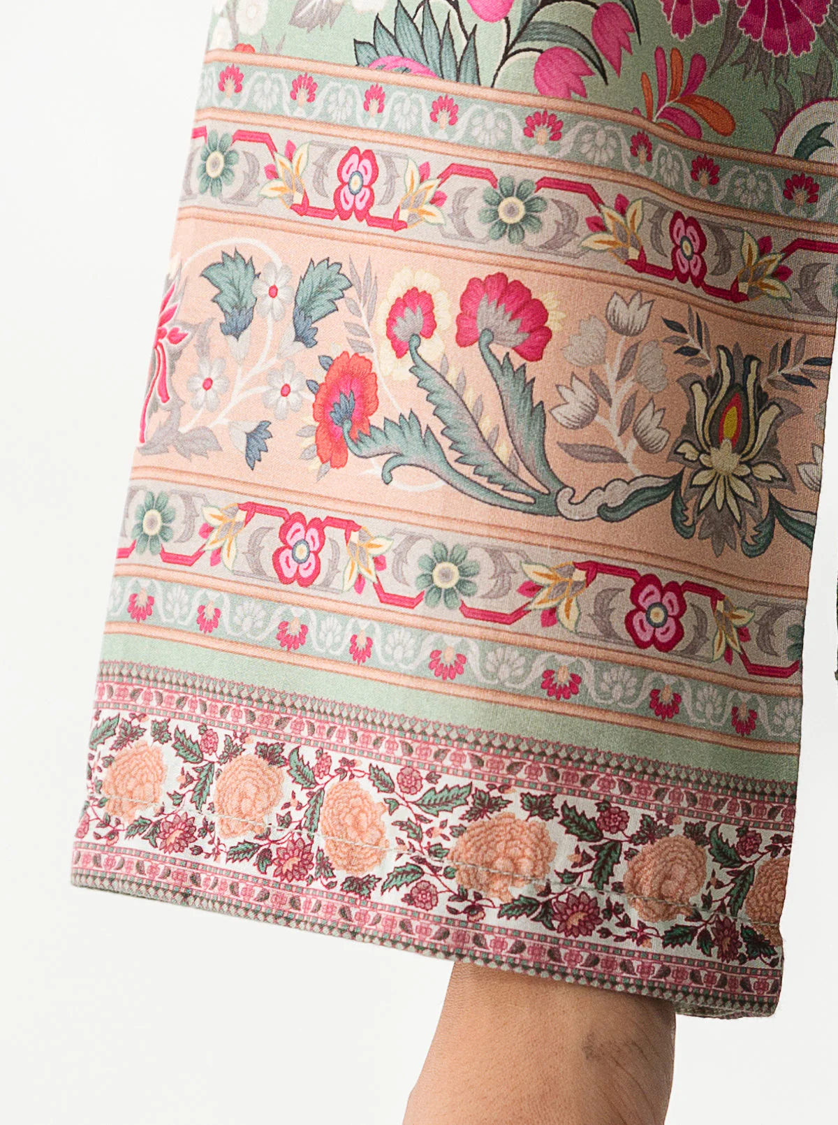3 PIECE - EMBROIDERED LAWN SUIT - MISTLETOE POMACE - Image 4